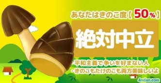 あなたのきのこ度たけのこ度