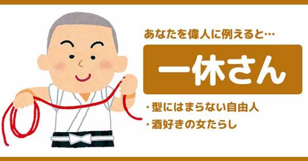 あなたを偉人に例えたら