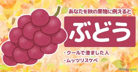 あなたを秋の果物に例えると