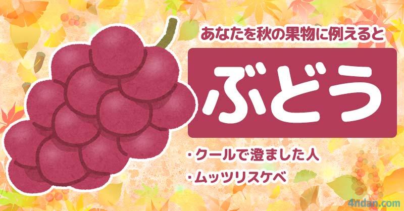 あなたを秋の果物に例えると