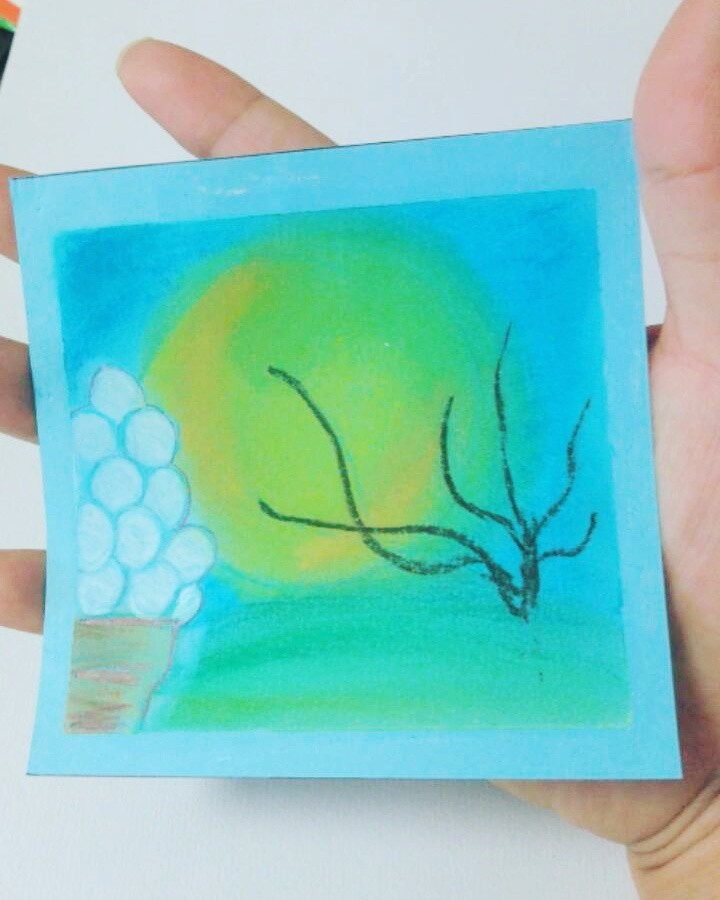 手のひらサイズの小さなアート【MoonLight】